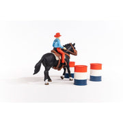 Schleich 42576 Cowgirl Barrel Racing Fun