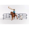 Schleich 42577 Cowgirl Team Roping Fun