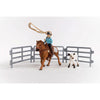 Schleich 42577 Cowgirl Team Roping Fun