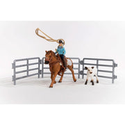Schleich 42577 Cowgirl Team Roping Fun