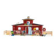 Schleich 42606 Red Barn with Animals & Accessories