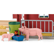 Schleich 42606 Red Barn with Animals & Accessories