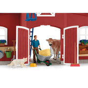 Schleich 42606 Red Barn with Animals & Accessories