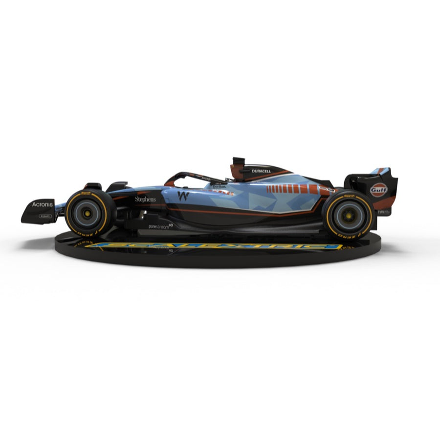 Scalextric C4559 Williams FW45 Alex Albon Gulf Edition - Voiture De Course Magnifique Pour Circuits Slot Car