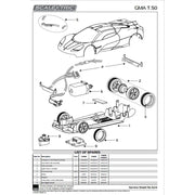 Scalextric C4568 GMA T.50 Slot Car Silver