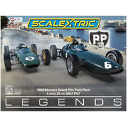 Scalextric C4580A 1963 Monte Carlo Grand Prix Slot Car Twin Car Pack