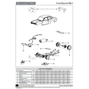 Scalextric C4590 Ford Escort MK1 Slot Car All Car Equipe  Nick Whiting