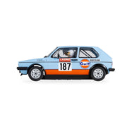 Scalextric C4609 Volkswagen Golf Slot Car - Gulf Edition