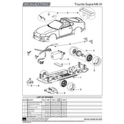 Scalextric C4616 Toyota Supra Slot Car - Castrol