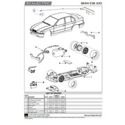 Scalextric C4624 BMW 320i Slor Car - STW 1998 - Jagermeister