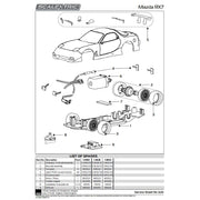 Scalextric C4626 Mazda RX7 FD Slot Car - Nurburgring 24 2007