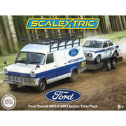 Scalextric C4649A Ford Motorsport Transit and Escort Mk 1 Slot Car Twin Pack
