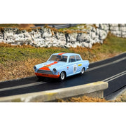 Scalextric C4669 Ford Lotus Cortina Gulf Edition Slot Car