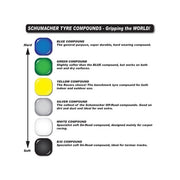 Schumacher U6762 Mini Spike 2 Front Tyres Silver (pr)