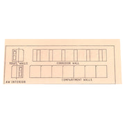 Steam Era Models C11 HO AW Interior (Diecut cardboard) | Metro Hobbies