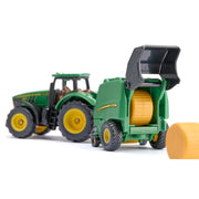 Siku 1665 John Deere Tractor with Round Baler