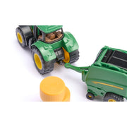 Siku 1665 John Deere Tractor with Round Baler