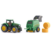 Siku 1665 John Deere Tractor with Round Baler