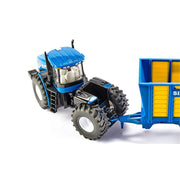 Siku 1947 1/50 New Holland Knicklenker with Silage Trailer