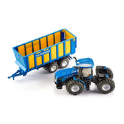 Siku 1947 1/50 New Holland Knicklenker with Silage Trailer