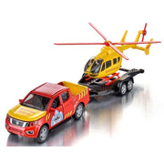 Siku Nissan Navara with Helicopter