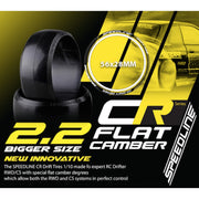 Speedline 2.2 CR-2 Medium Soft Tyres for Cement Asphalt Bigger Size 56x28mm 4pcs