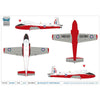SkyMax 1/72 Jet Provost T.5 Red Pelicans XW290/83 Central Flying School RAF Little Rissington 1973