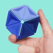 Speks Pivot Silicone Flexagon Navy Fidget Toy