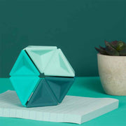 Speks Pivot Silicone Flexagon Teal Fidget Toy