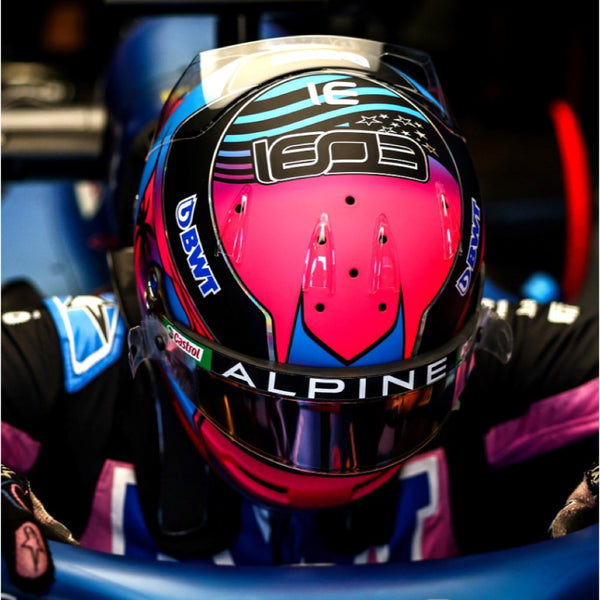 Casque Spark 5HF103 1/5 Esteban Ocon BWT Alpine Miami GP 2023