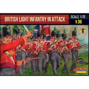 Strelets 295 1/72 Napoleonic British Light Infantry in Attack