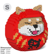 Jecka ST28JPY04-M01 Shiba Daruma Doll 01S-M01