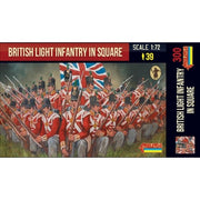 Strelets 300 1/72 Napoleonic British Light Infantry in Square