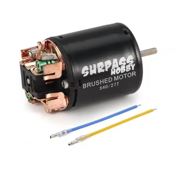 Surpass Hobby 540 brushed motor 3-slot 27T RPM: 17800 IO: 1.4A ?3.175 ...