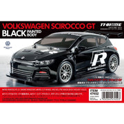 Tamiya 47452 1/10 Volkswagen Scirocco GT 4WD High Performance RC Car TT-01 Chassis Type E Black Painted Body and Tinted Windows