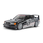Tamiya 47525 1/10 Tamiya 190 E EVO II 1991 Blasil Black/Silver Painted Body (TT-02)