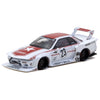 Tarmac Works 1/64 LB-KAIDO WORKS Nissan R32 Skyline Tarmac Model Car & Trading Cards Combo Set