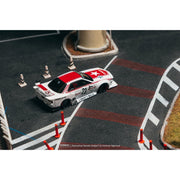 Tarmac Works 1/64 LB-KAIDO WORKS Nissan R32 Skyline Tarmac Model Car & Trading Cards Combo Set