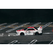 Tarmac Works 1/64 LB-KAIDO WORKS Nissan R32 Skyline Tarmac Model Car & Trading Cards Combo Set