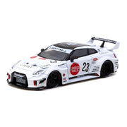 Tarmac Works 1/64 LB-Silhouette Works GT Nissan 35GT-RR White