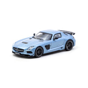 Tarmac Works 1/64 Mercedes-Benz SLS AMG Coupe Black Series Matte Blue