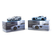 Tarmac Works 1/64 Mercedes-Benz SLS AMG Coupe Black Series Matte Blue