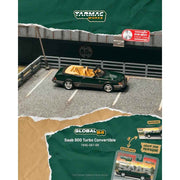 Tarmac Works T64G-067-GR 1/64 Saab 900 Turbo Convertible Green