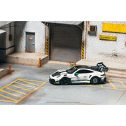 Tarmac Works 1/64 Porsche GT3Rs Mr White Green