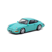 Tarmac Works x Schuco 1/64 Porsche 911 Carrera RS 964 Mint Green