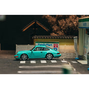 Tarmac Works x Schuco 1/64 Porsche 911 Carrera RS 964 Mint Green