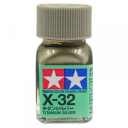 Tamiya 80032 Enamel Paint X-32 Gloss Titan Silver (10ml)