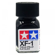 Tamiya 80301 Enamel Paint XF-1 Flat Black 10ml