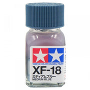 Tamiya 80318 Enamel Paint XF-18 Flat Medium Blue (10ml)