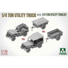 Takom 1/16 1/4 Ton Utility Truck With 1/4 Ton Utility Trailer
